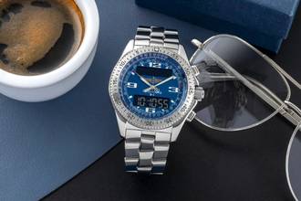 Thumbnail von Breitling B-1 Chronograph Stahl Quarz Herrenuhr Ref. A6836215/C511 B&P 2001