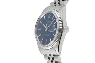 Thumbnail von Rolex Datejust 36 Stahl / Weissgold Automatik Herrenuhr Ref. 16014 Papiere 1979