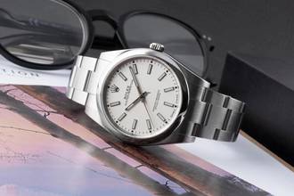 Thumbnail von Rolex Oyster Perpetual 39 White Dial Automatik Ref. 114300 Box & Papiere 2016