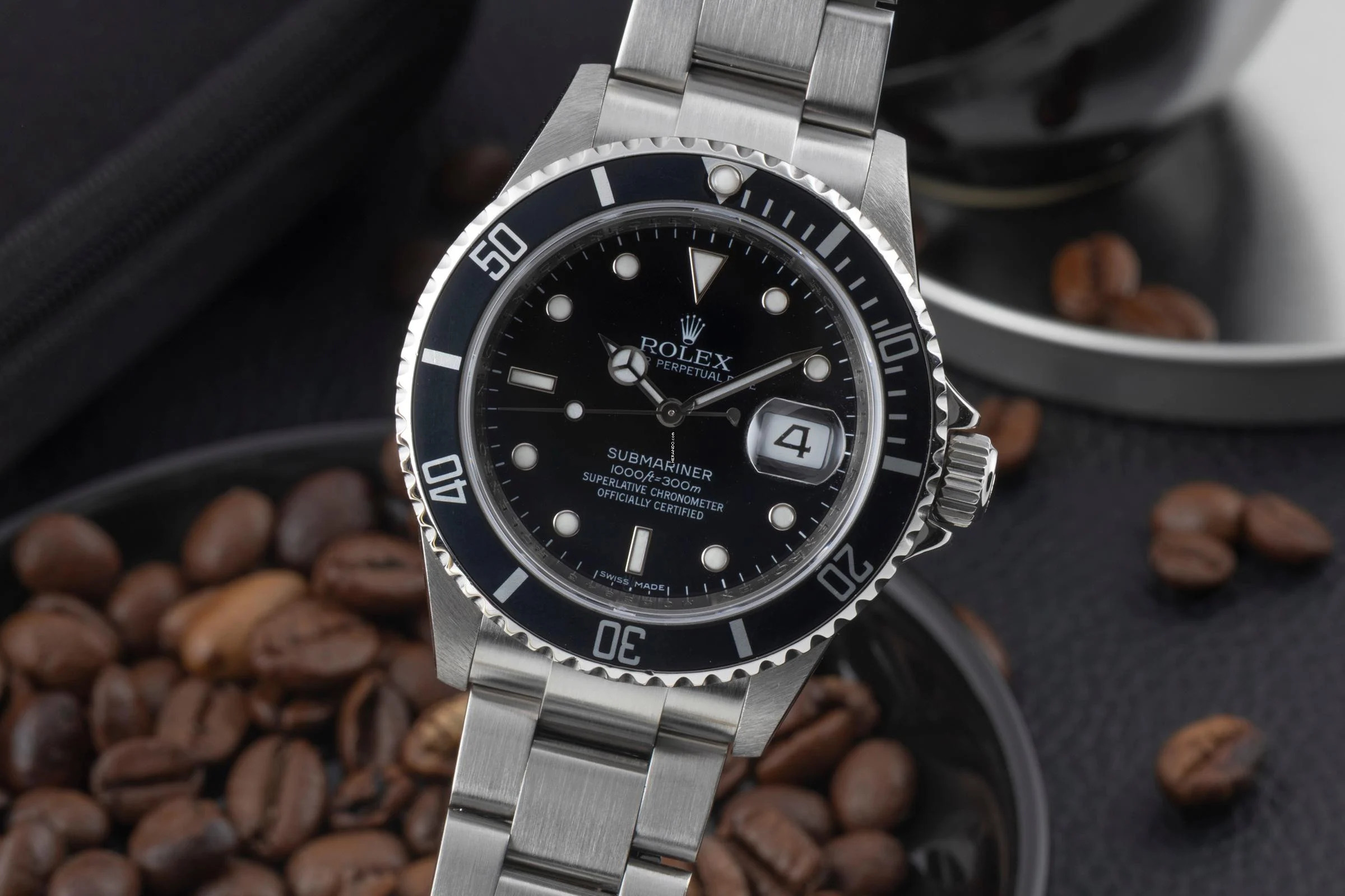 Rolex Submariner Date 40 Stahl Automatik Herrenuhr Ref. 16610 Papiere 2008