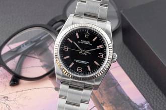 Thumbnail von Rolex Oyster Perpetual 36 Black Dial Stahl Weissgold Herrenuhr Ref. 116034 B&P
