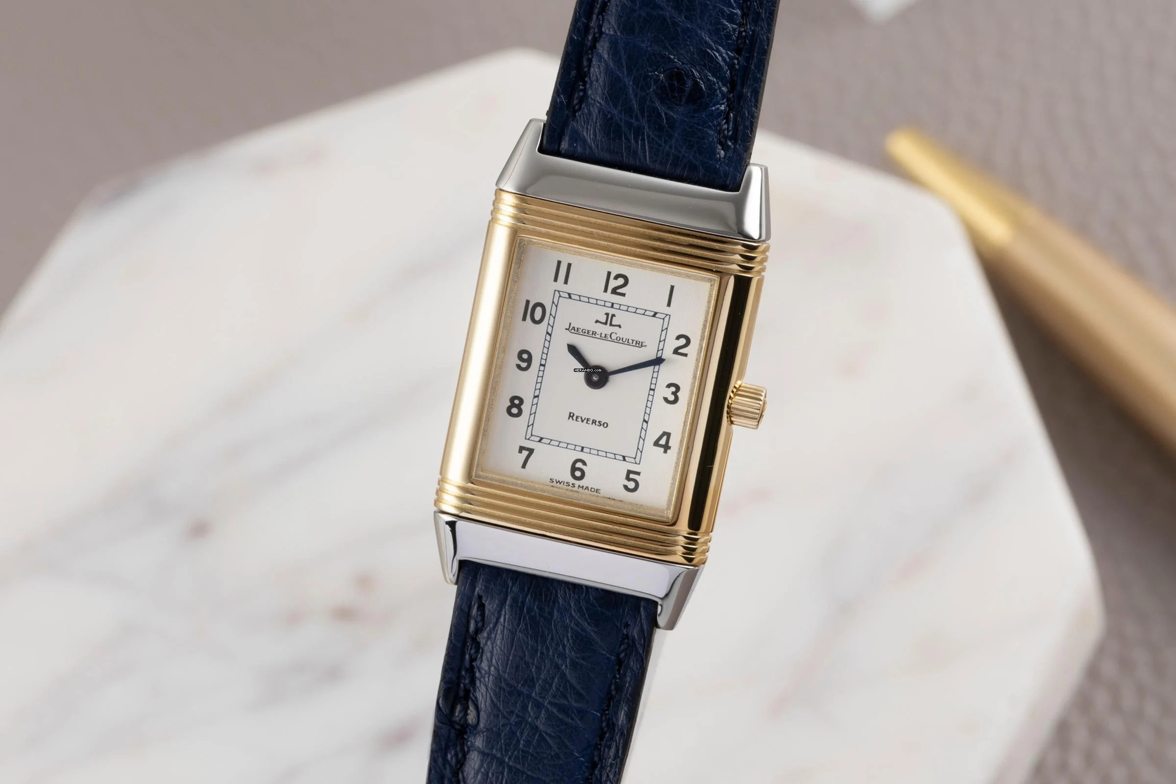 Jaeger-LeCoultre Reverso Classic Stahl / Gold Handaufzug Ref. Q2605120 Papiere