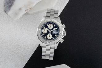 Thumbnail von Breitling Superocean Chronograph II Stahl Automatik Herrenuhr Ref. A13340 B&P 2006
