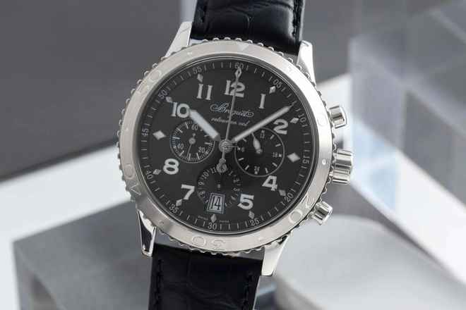  Breguet Type XX - XXI - XXII Flyback Chronograph Automatik Stahl Herrenuhr Ref 3810ST/92/9ZU 