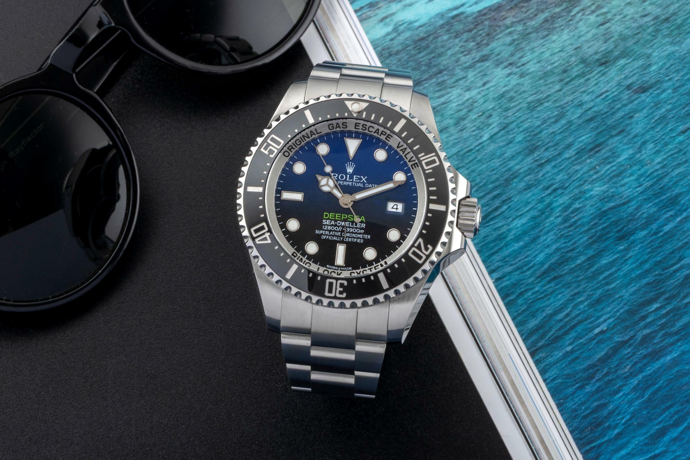 Rolex Sea-Dweller Deepsea Blue Dial Oyster Stahl Automatik Ref. 116660 B&P 2016