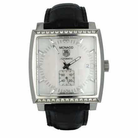  TAG Heuer Monaco Lady MOP Dial Factory Diamonds 