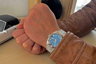 Thumbnail von Rolex Datejust 41 2024 Azzurro Blue Roman Dial Jubilée Fullset