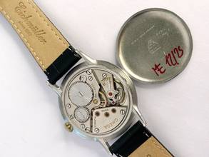 Thumbnail von Omega Serviced Oversize Jumbo 37mm Vintage Black Restored Sector Dial 2319 2319