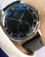 Thumbnail von Omega Serviced Oversize Jumbo 37mm Vintage Black Restored Sector Dial 2319 2319