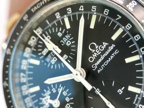 Thumbnail von Omega Speedmaster Vintage Automatic Automatik Triple Date FULL SET Serviced 38205000 38205000