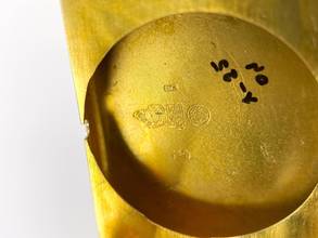 Thumbnail von Movado Serviced Vintage Chronometer Chronometre Tank Solid Gold Breguet-Numbered Dial