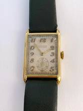 Thumbnail von Movado Serviced Vintage Chronometer Chronometre Tank Solid Gold Breguet-Numbered Dial
