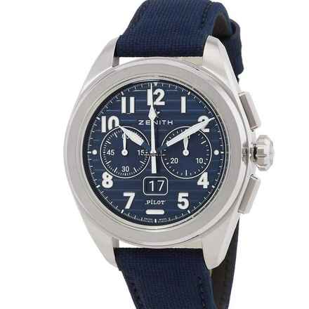  Zenith Pilot BIG DATE FLYBACK NEW FULL SET 