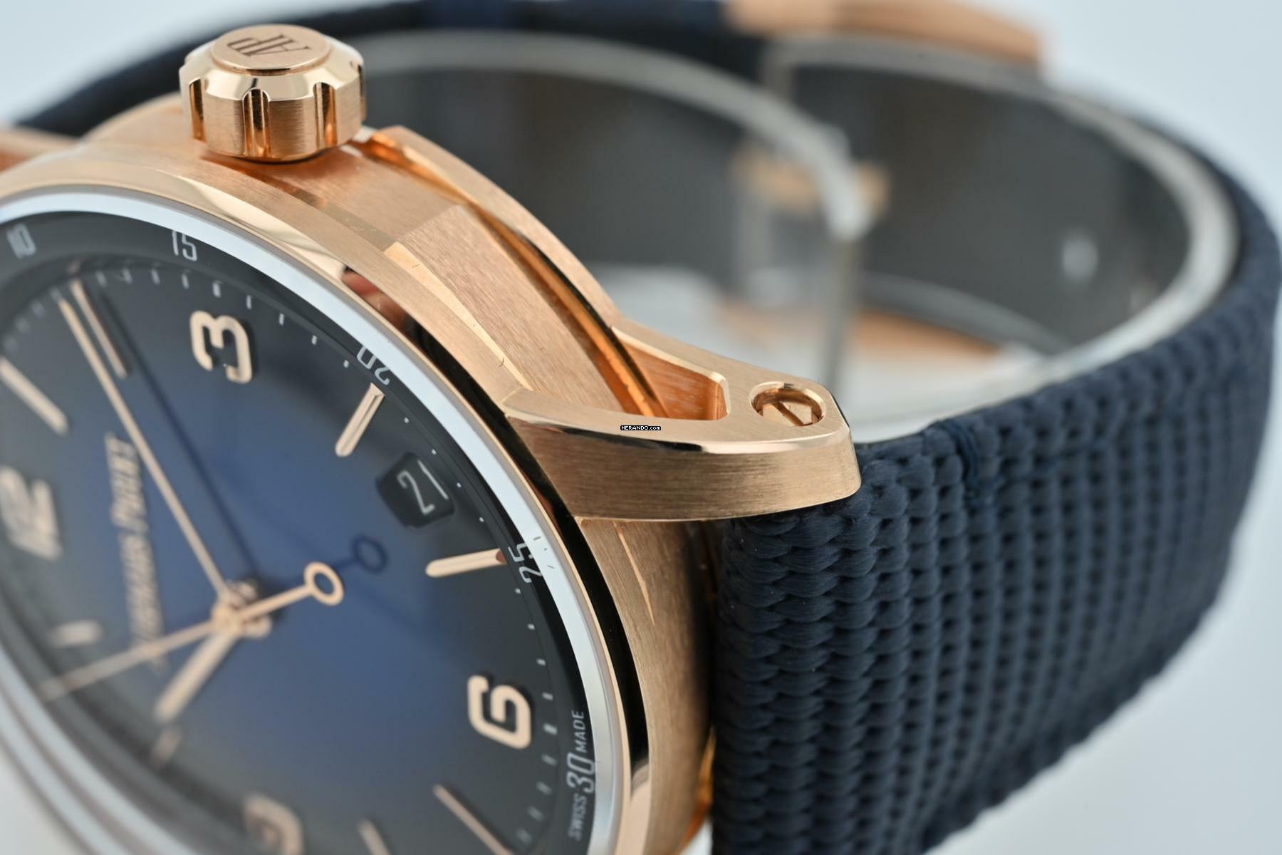 Audemars Piguet Code 11.59 18k Rose Gold blue black dial