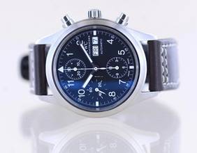 Thumbnail von IWC Fliegeruhr Chronograph Der Fliegerchronograph schwarz Day Date black Pilot Klassiker