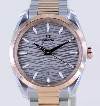  Omega Seamaster Aqua Terra 150M Stahl Sedna 38 mm grey dial Roségold new B+P 
