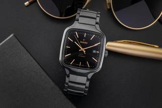 Thumbnail von Rado True Square Keramik / Titan Automatik Ref. 01.763.6078.3.016 B&P 2024