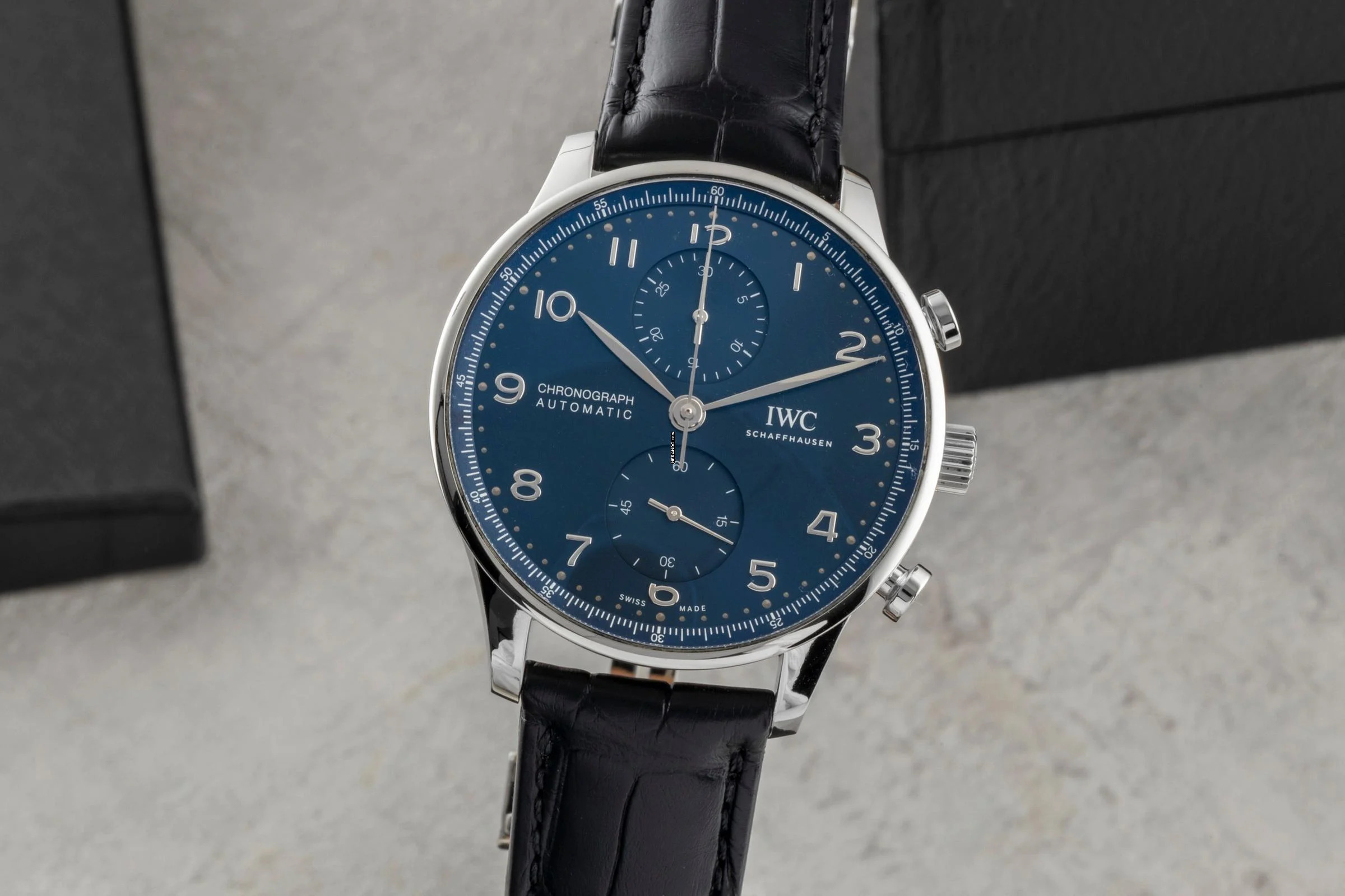 IWC Portugieser Chronograph Stahl Automatik Herrenuhr Ref. IW371606