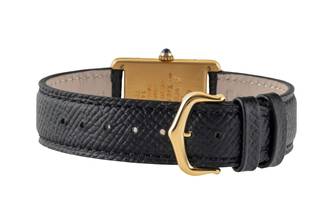 Thumbnail von Cartier Tank Vermeil must Tank LM Trinity Dial Silber vergoldet Quarz Ref. 590005 Klassiker