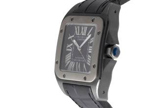 Thumbnail von Cartier Santos 100 Stahl / Titan Automatik Ref. W2020010 Box & Papiere 2017