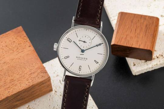  NOMOS Tangente Stahl Handaufzug Herrenuhr Lävograph Limited Box & Papiere 2005 