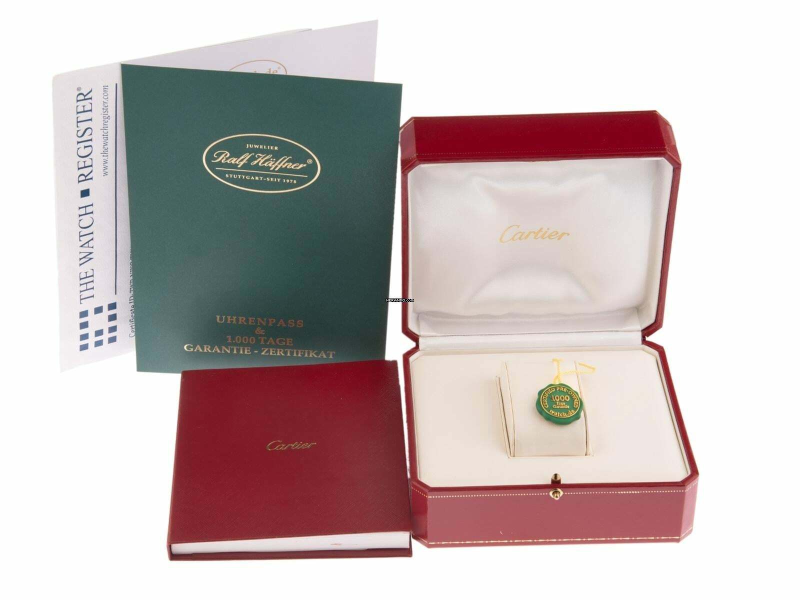 Cartier Pasha Ref.2113 2006 Box&Beschreibung wie Neu Vintage Pasha Chronograph Glasboden