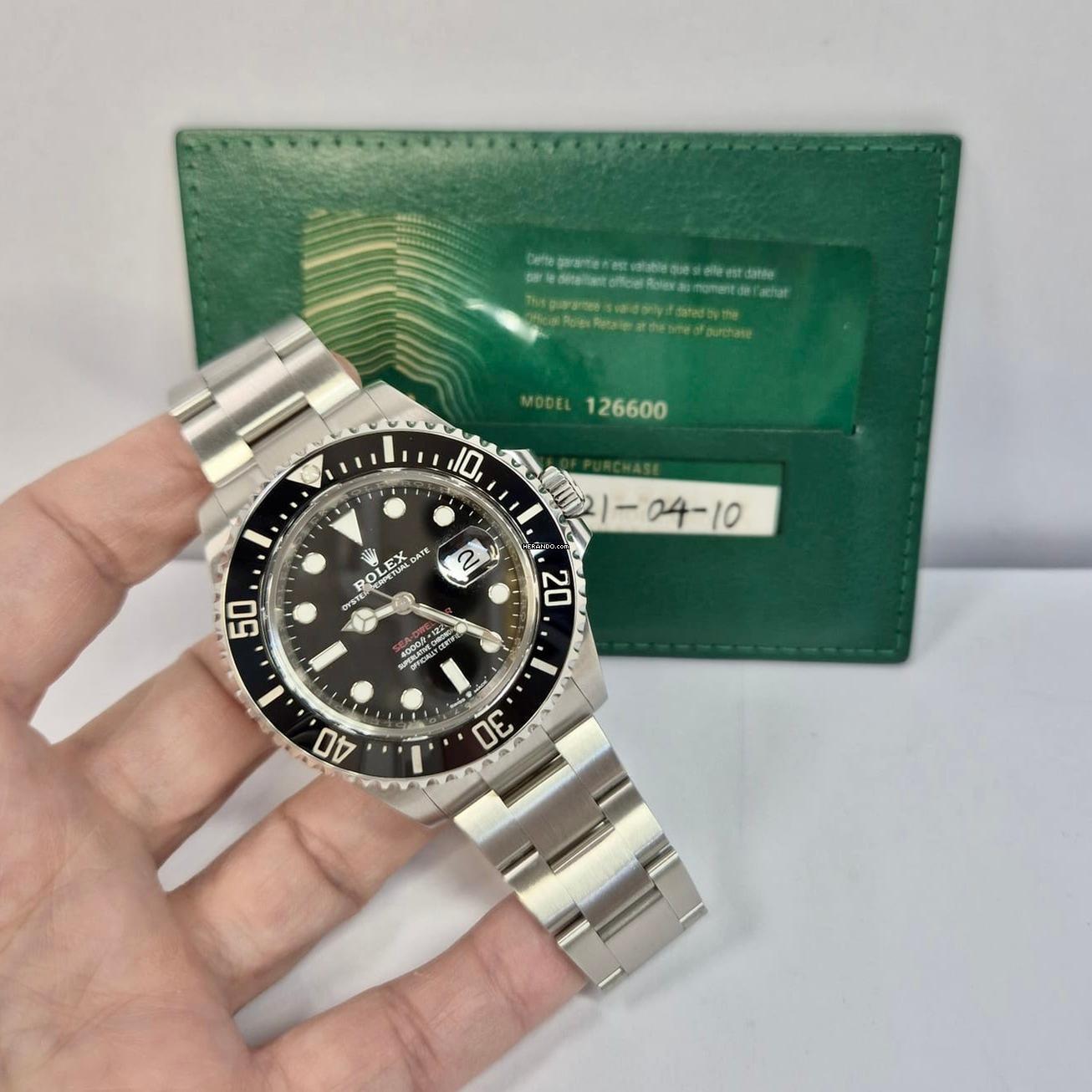 Rolex Sea-Dweller RED 1220m 43mm Automático Completo