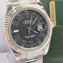 Thumbnail von Rolex Datejust II 41mm Ouro Branco & Aço Dark Wimbledon Automático Completo