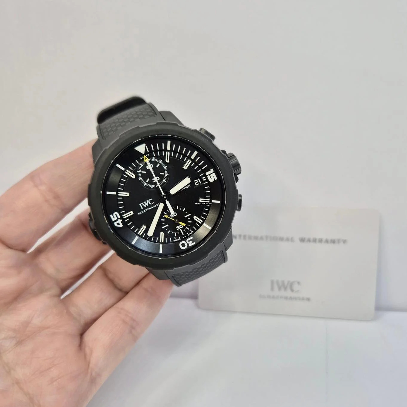 IWC Aquatimer Chronograph Flyback Galapagos Islands 44mm Automático Completo