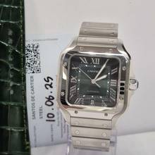 Thumbnail von Cartier Santos Large Green Dial 2 Pulseiras 40mm Automático Completo