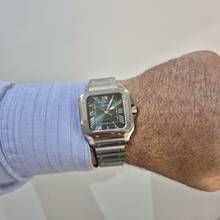 Thumbnail von Cartier Santos Large Green Dial 2 Pulseiras 40mm Automático Completo