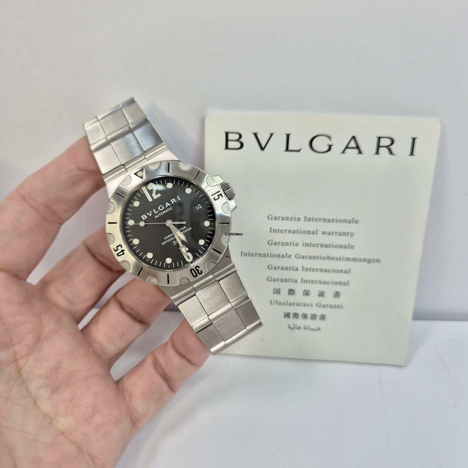 Bulgari Diagono Scuba Lady 38mm Automático Completo