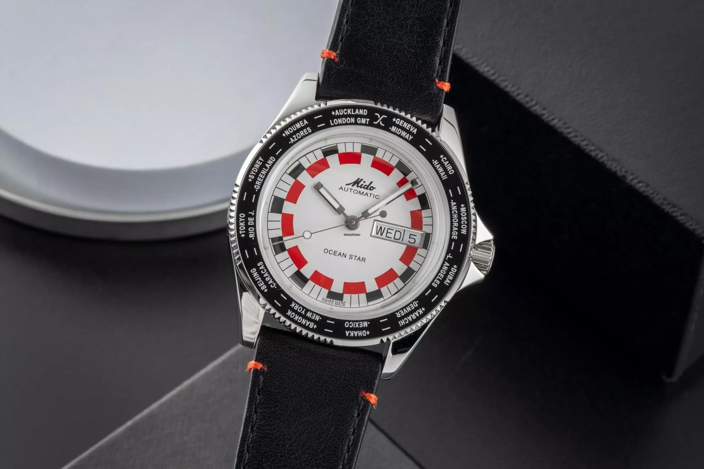 Mido Ocean Star Worldtimer Stahl Automatik Ref. M026.830.16.030.00 B&P 2025