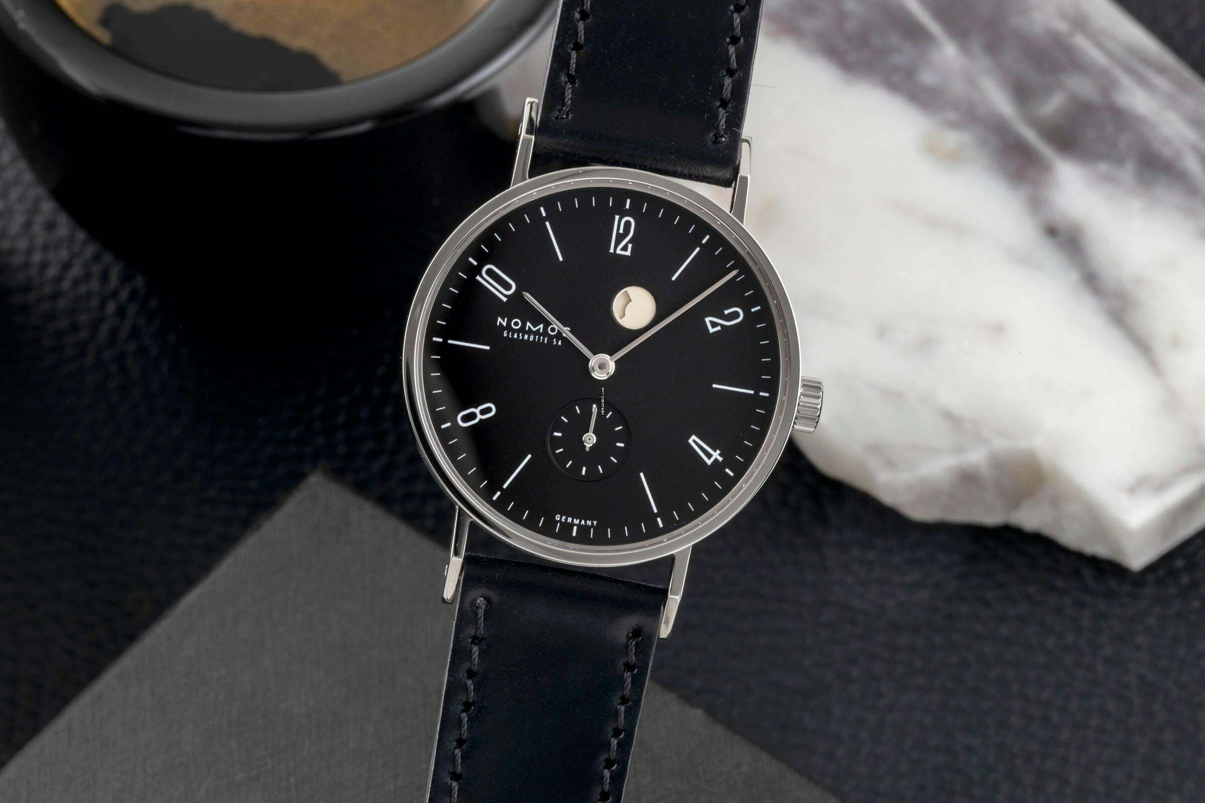 NOMOS Tangente Tankwart - Wempe 100 limited Stahl Handaufzug Box & Papiere 2005