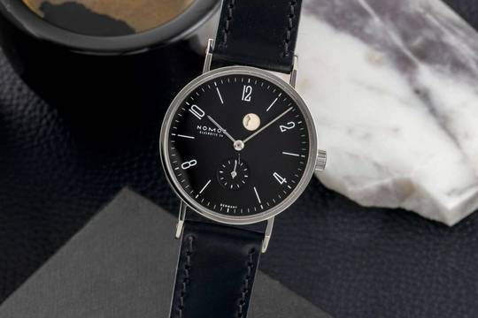  NOMOS Tangente Tankwart - Wempe 100 limited Stahl Handaufzug Box & Papiere 2005 