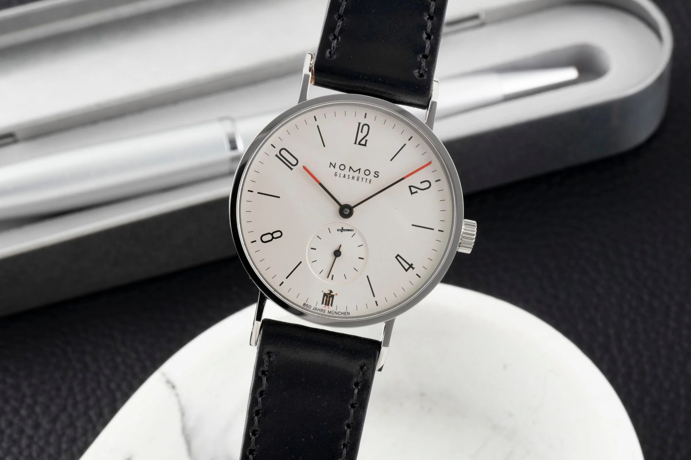 NOMOS Tangente Münchner Kindl - 850 Jahre München Box und Papiere 2008