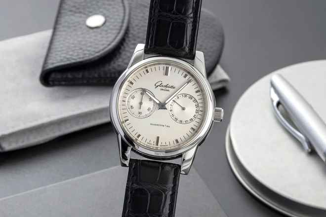  Glashütte Original Senator Stahl Automatik Herren Ref 1-39-58-02-02-04 Box & Papiere 2011 