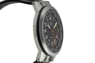 Thumbnail von Mühle Lufthans Typ 3 Weltzeit Stahl Automatik Ref M1-35-23-LB Box & Papiere 2019