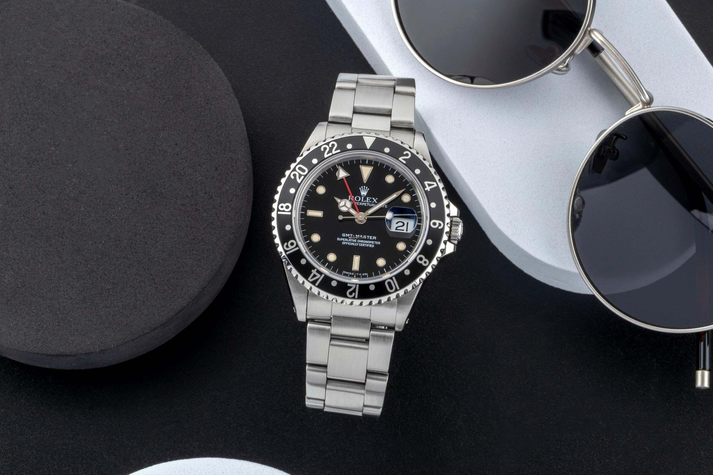 Rolex GMT-Master Oyster Edelstahl Automatik Herrenuhr Ref. 16700 N-Serie