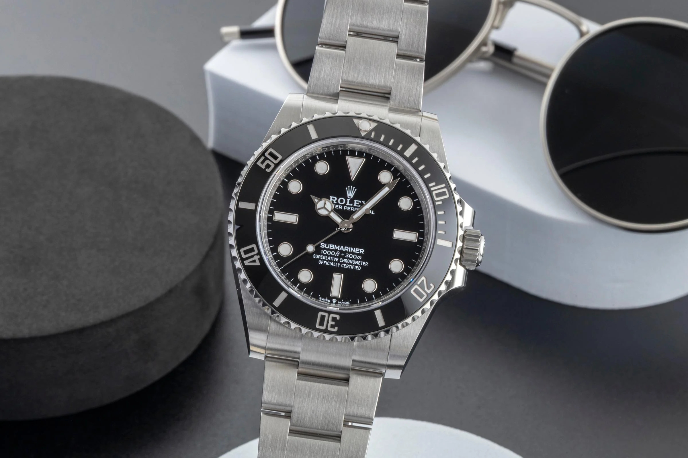 Rolex Submariner (No Date) Edelstahl Automatik Herrenuhr Ref. 124060 B&P 2023