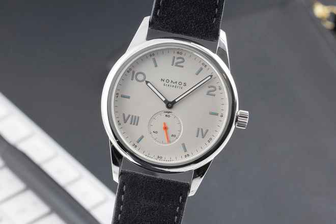  NOMOS Club Campus 38 Stahl Handaufzug Ref. 735 Box und Papiere 2023 