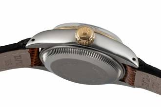 Thumbnail von Rolex Lady-Datejust Stahl / Gold Wood Dial Automatik Ref 6917 Vintage Klassiker