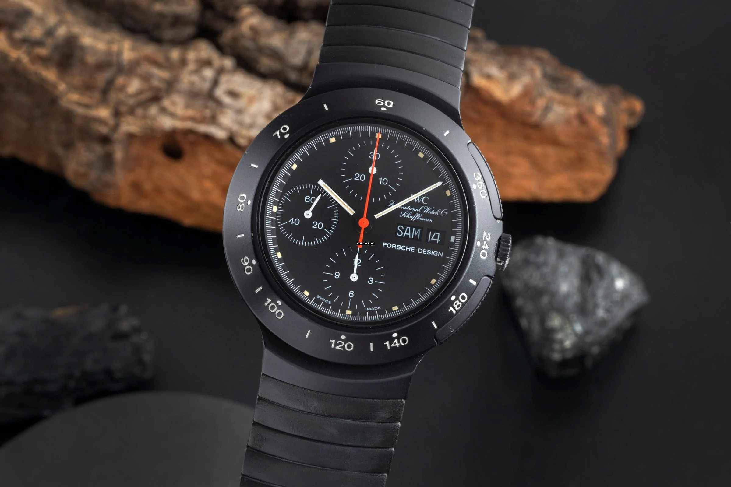 IWC Porsche Design Chronograph Aluminium Automatik Herrenuhr Ref. IW3701