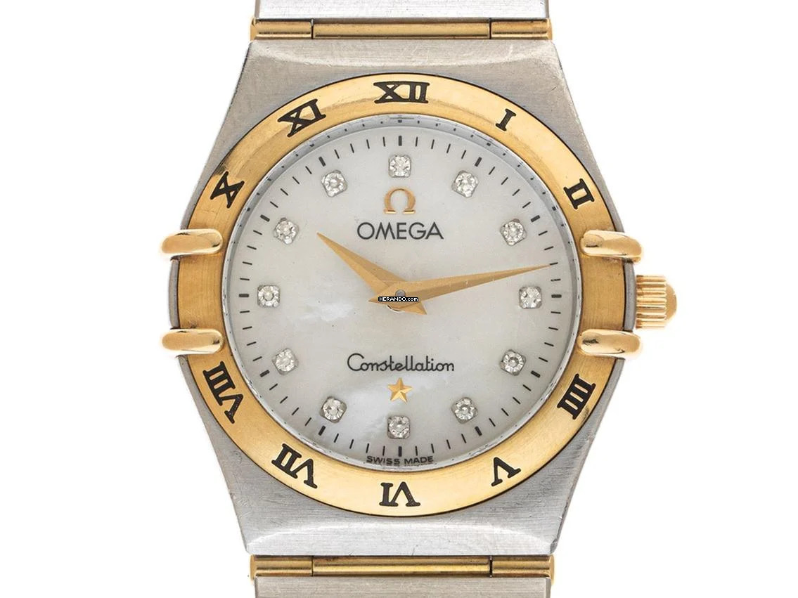 Omega Constellation Ladies Lady Ref.795.1202 1998 Box&Beschreibung original unpoliert Constellation Lady Perlmutt Diamanten