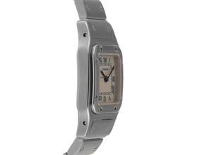 Thumbnail von Cartier Santos Galbée Lady PM Ref.1565 2004 Box&Beschreibung sehr gut Vintage Santos Galbee Lady PM kleines Modell