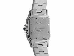 Thumbnail von Cartier Santos Galbée Lady PM Ref.1565 2004 Box&Beschreibung sehr gut Vintage Santos Galbee Lady PM kleines Modell