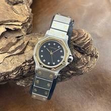 Thumbnail von Cartier Santos Santos Octagon Dia Dial - FULLSET 1990 - Ref. 0907