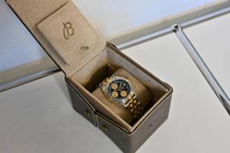 Thumbnail von Breitling Chronomat Chronograph B13048 Black Dial Steel Gold