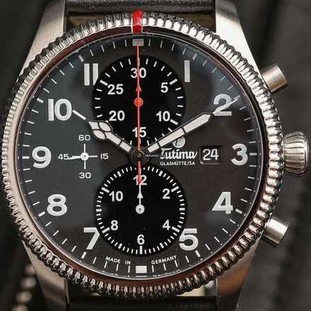  Tutima Grand Classic Flieger Classic Chronograph NEW FULL SET 