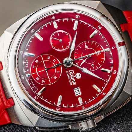  Tutima Saxon One Chronograph Racing Red NEW FULL SET 
